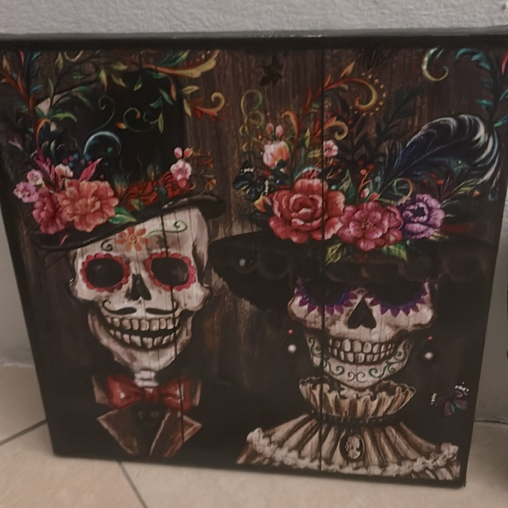 Pair of skeleton decor Day of the Dead and/or Halloween - Picture 2 of 4